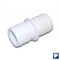 Raccord de tuyau Ø32 mm en plastique blanc